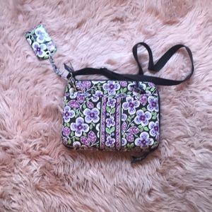 Vera Bradley laptop case with matching luggage tag